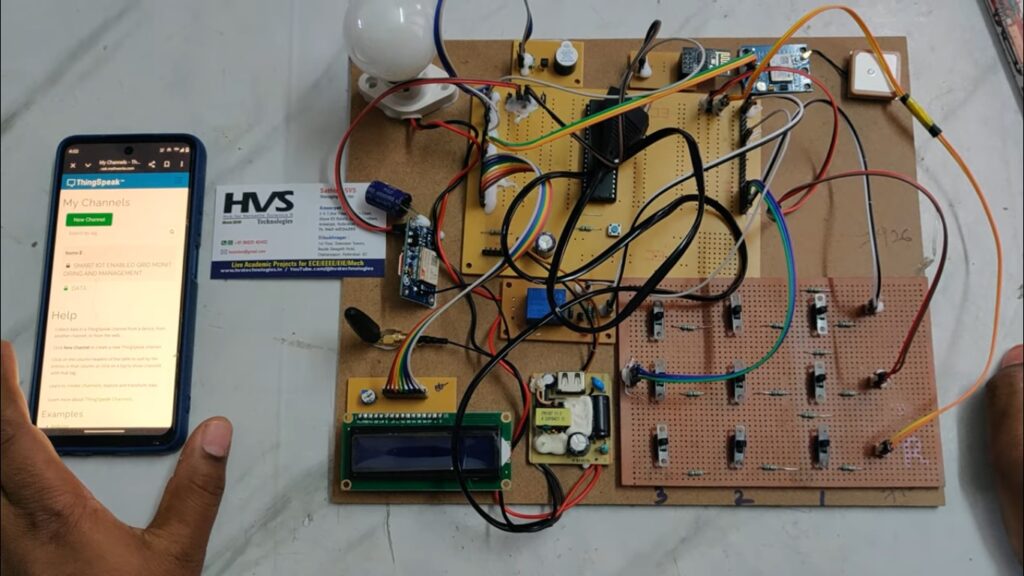 HVS-4948. Underground cable fault Distance Locator using GSM , GPS and IoT Thingspeak