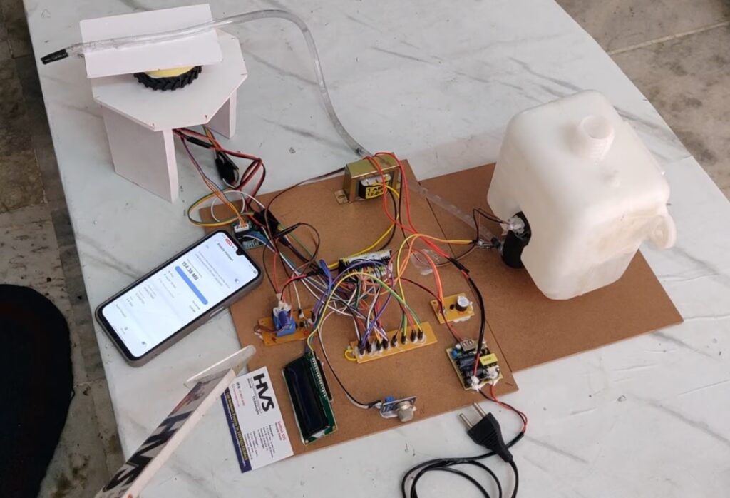 HVS-4965. Automatic 360 Degree fire 🔥 extinguisher system using IoT.