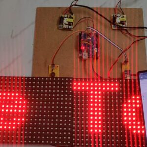 HVS-4855. Design and implementation of a Wi-Fi based LED scrolling notice board.