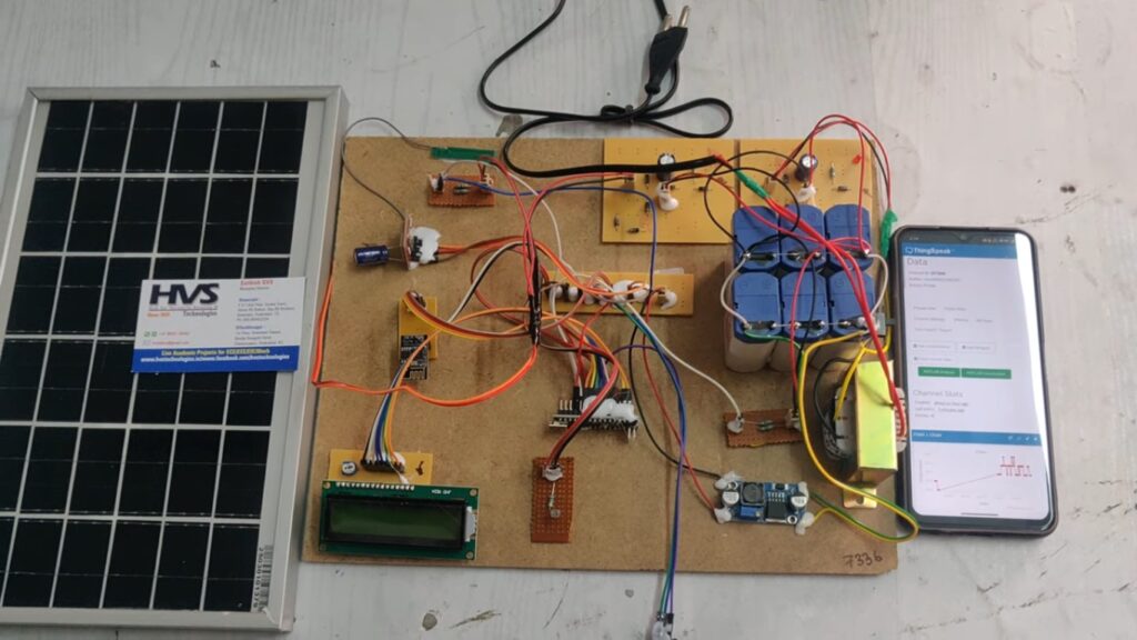 HVS-4843. IoT based solar performance monitoring system #thingspeak #Gsm.