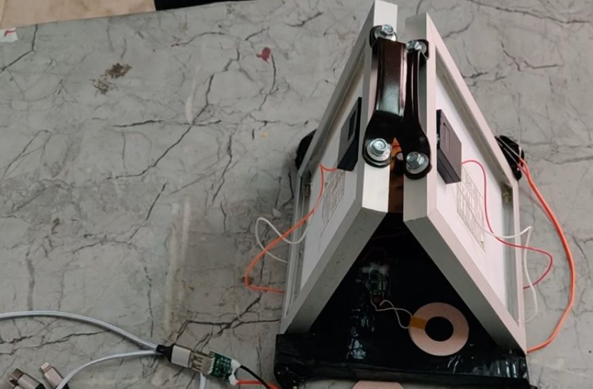 HVS-4886. DIY Solar Power Bank with Wireless Charging System.