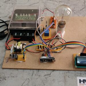 HVS-4881. GSM based Smart Energy Meter - Prepaid energy meter with IoT Thingspeak