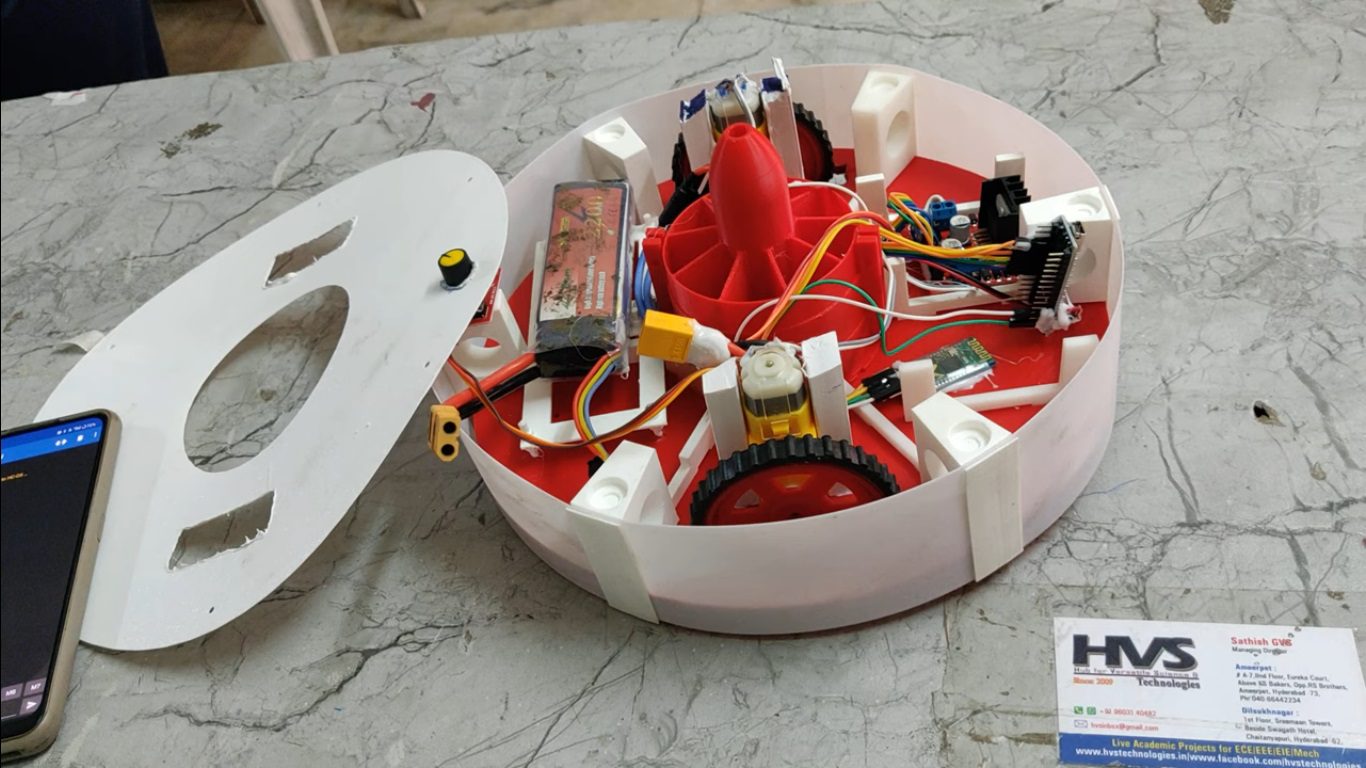 HVS-4878. Wall Climbing Robot Testing with Suction Mechanism