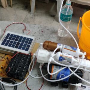 HVS-4890. Solar powered water purifier with RO, carbon, UV and mineral
