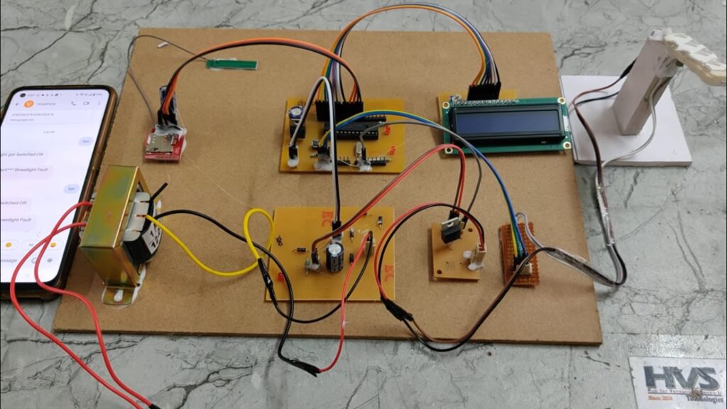 HVS-4263. A Smart Street Light System with Auto Fault Detection and SMS Alerts