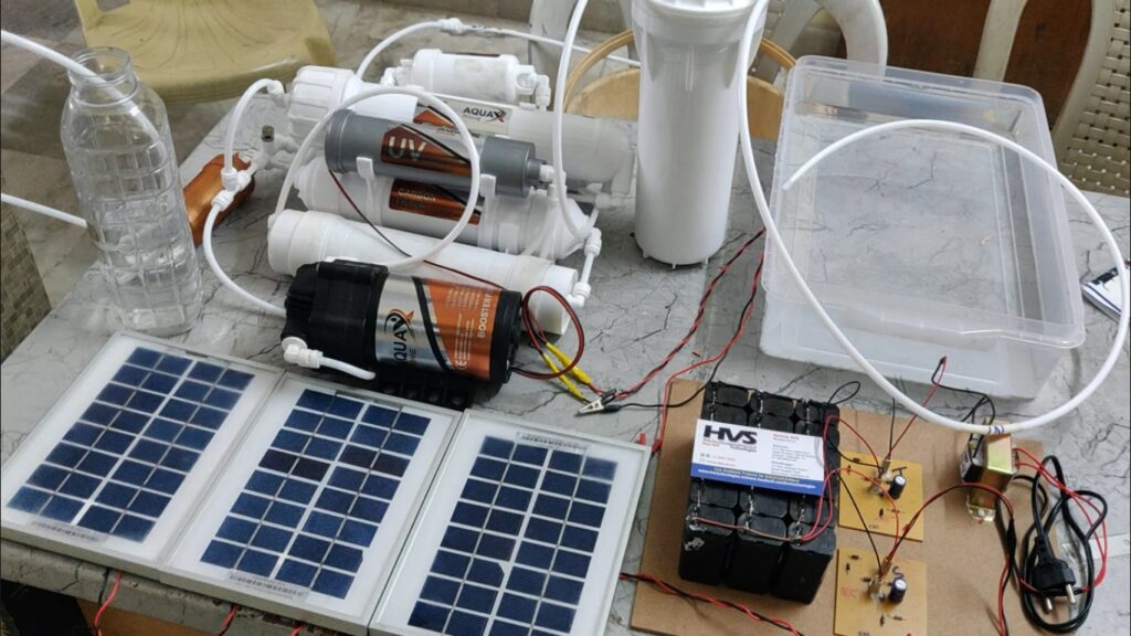 HVS-4918. Solar Powered Sea water desalination -Pre filter, sediment, carbon, RO, UV,TDS, Ultra filter,mineral