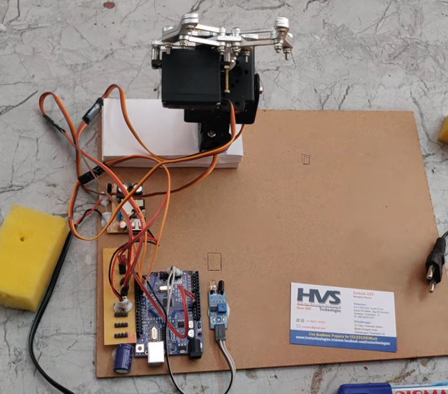 HVS-4925. 3-Axis Robotic ARM for Pick and Place Objects.