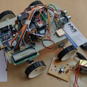 HVS-1707. Autonomous artificial intelligent robot, which can move based on the user instruction in shortest path with help  of Digital Compass and GPS.