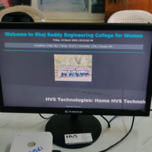HVS-4974. LCD Information Board with Speech and Image Integration.