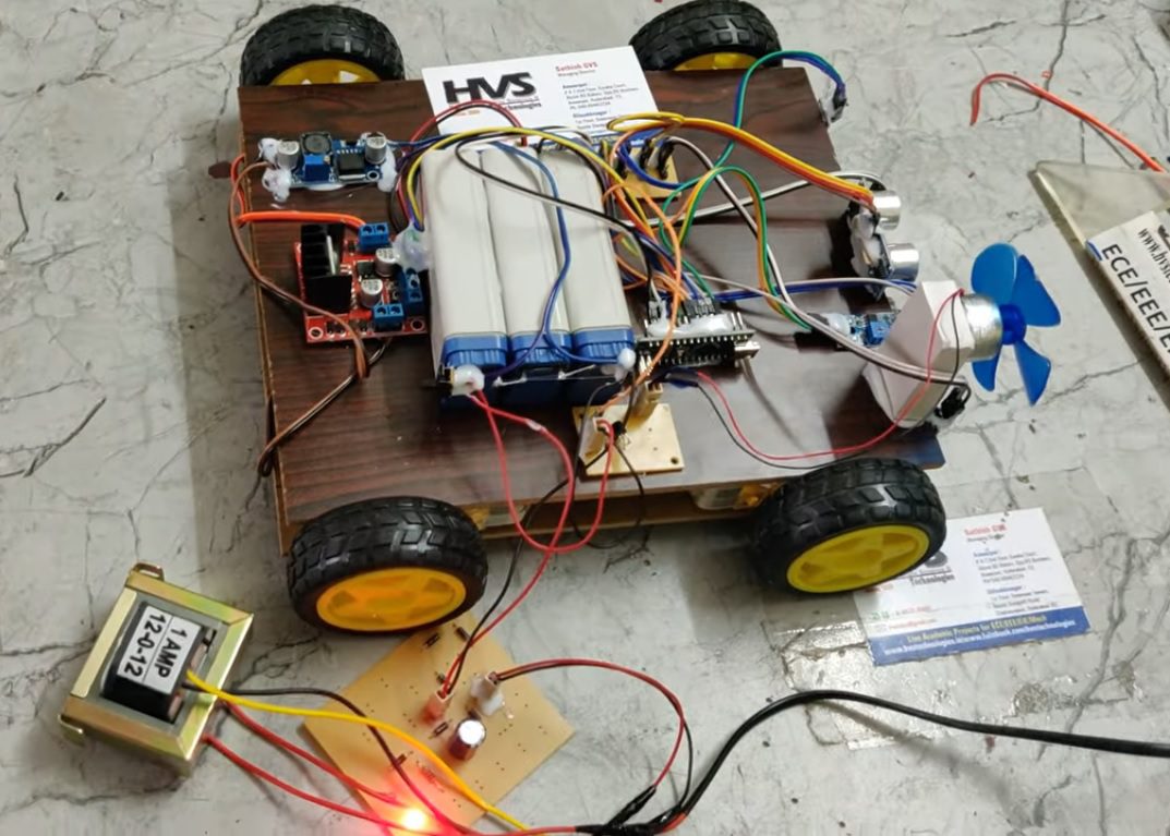 HVS-4879. Advanced Firefighting Robot with Line Following