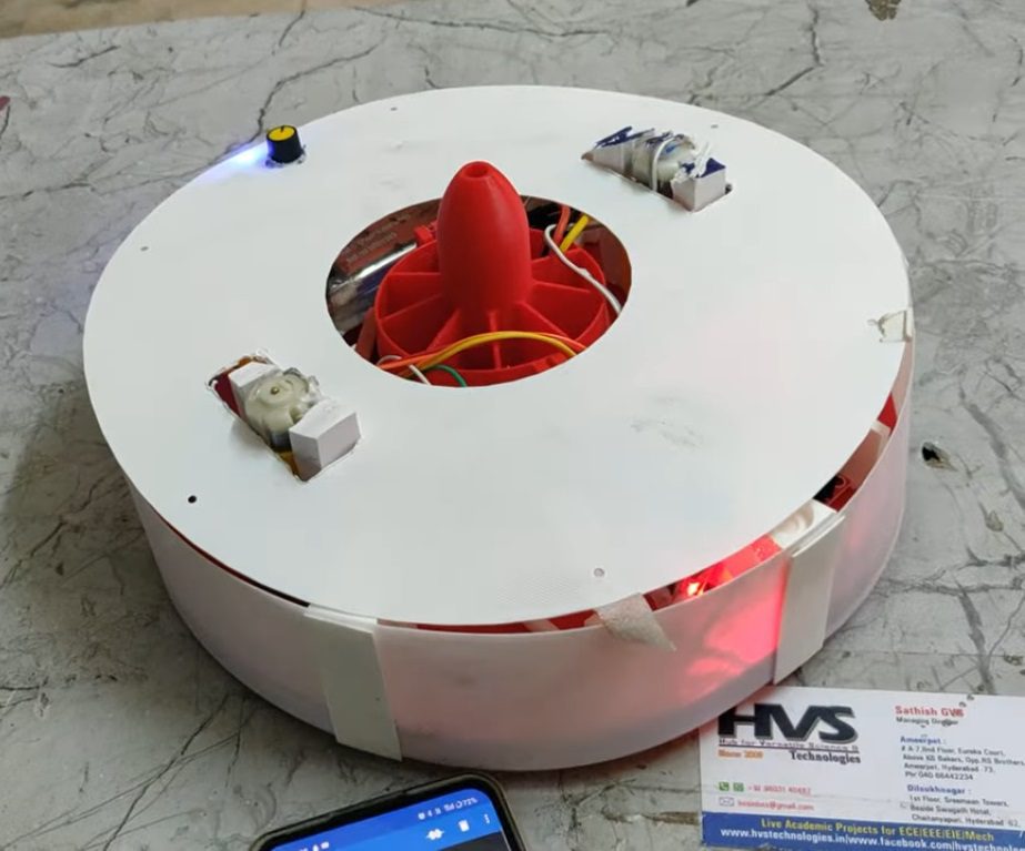 HVS-4878. Wall Climbing Robot Testing with Suction Mechanism