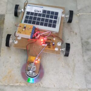 HVS-4844. Fully automatic solar grass cutter Using PIC Microcontroller and Ultrasonic sensor