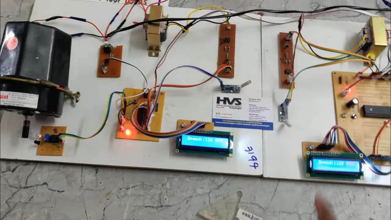HVS-4495.Speed synchronisation of Multiple AC Induction motors using Zigbee.