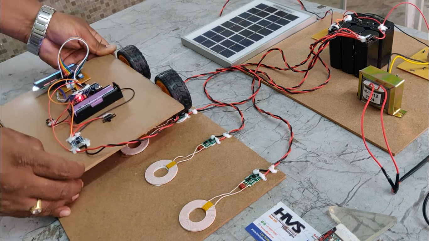 HVS-4917. Dynamic wireless charging on Roads a solar powered