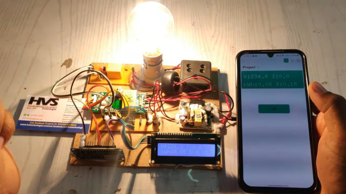 HVS-4842. IoT Smart Watt Meter using Blynk Application#pz004t#NodeMCU.