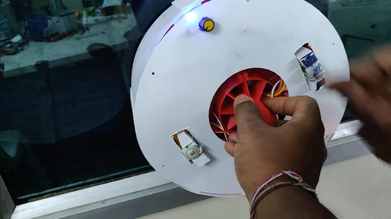 HVS-4878. Wall Climbing Robot Testing with Suction Mechanism