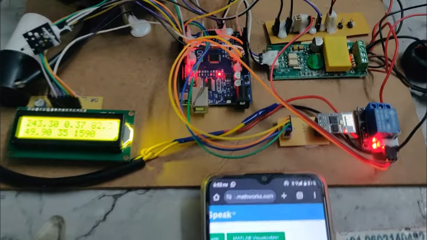 HVS-4888. Smart Monitoring and Controlling of Single-phase Induction Motor using IoT
