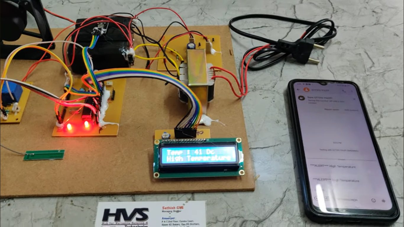 HVS-4898. Battery Cooling system with GSM Module for Electrical Vehicle.