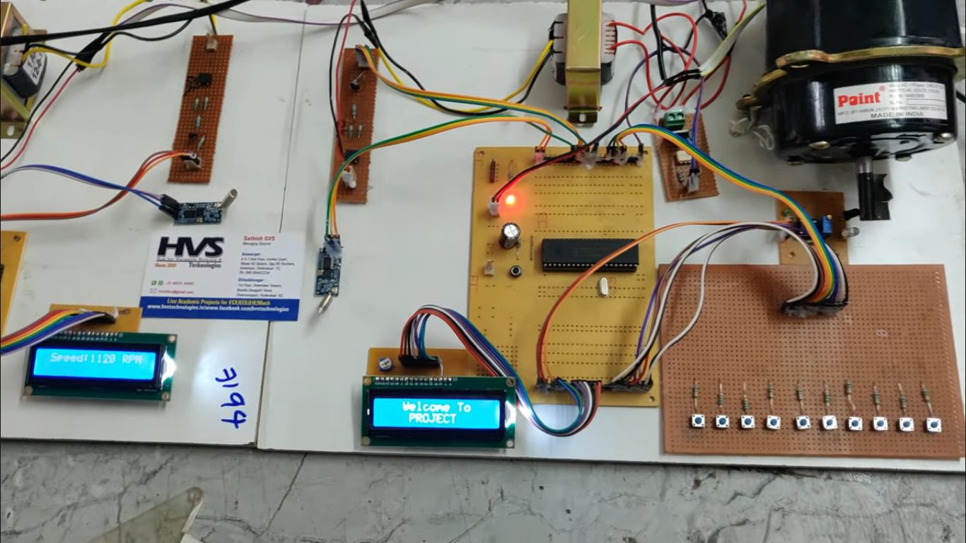 HVS-4495.Speed synchronisation of Multiple AC Induction motors using Zigbee.