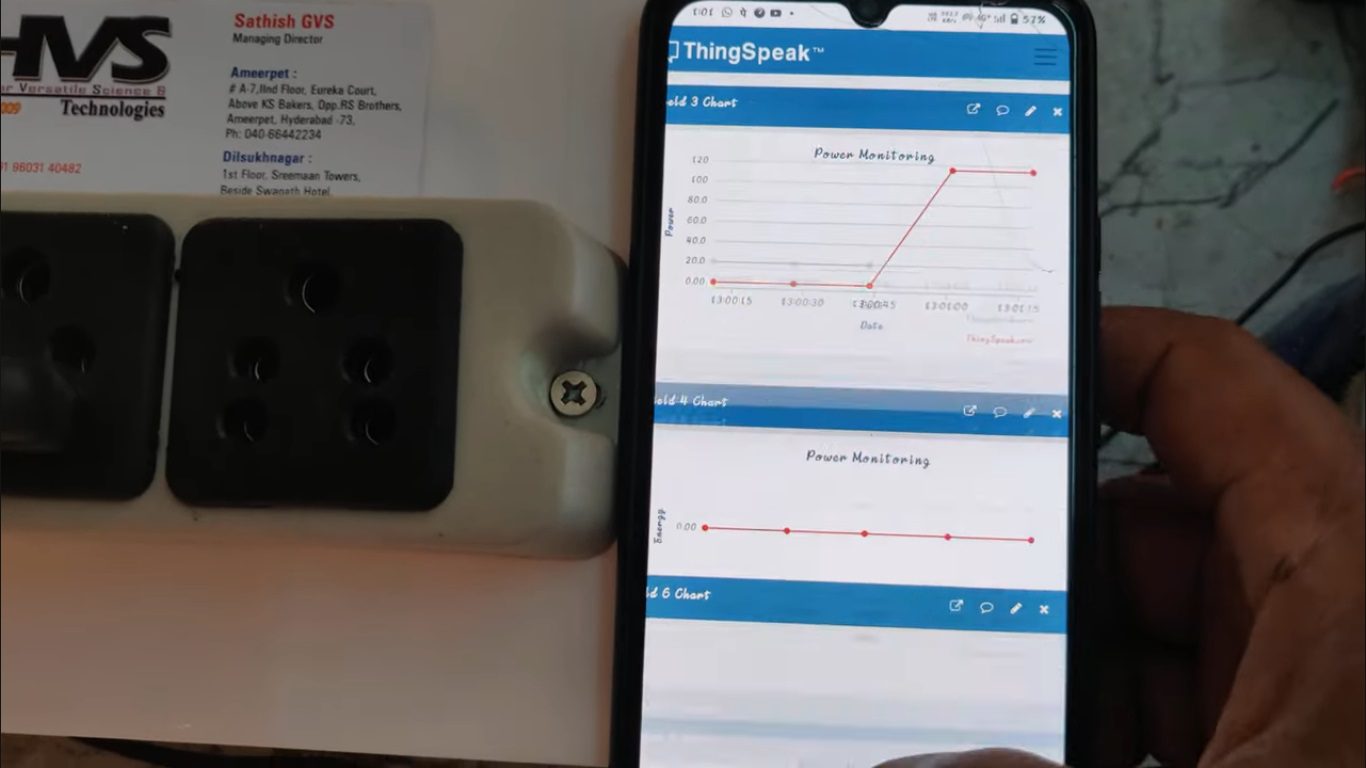 HVS-4913. Smart Meter for Grid Monitoring on Thingspeak - Arduino Nano, PZEM.
