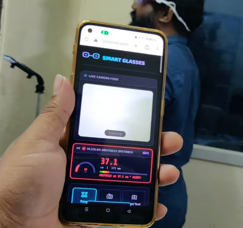 HVS-4937. Smart Eyes with Voice - An Assistive system for blind Persons - Smart AI Glasses