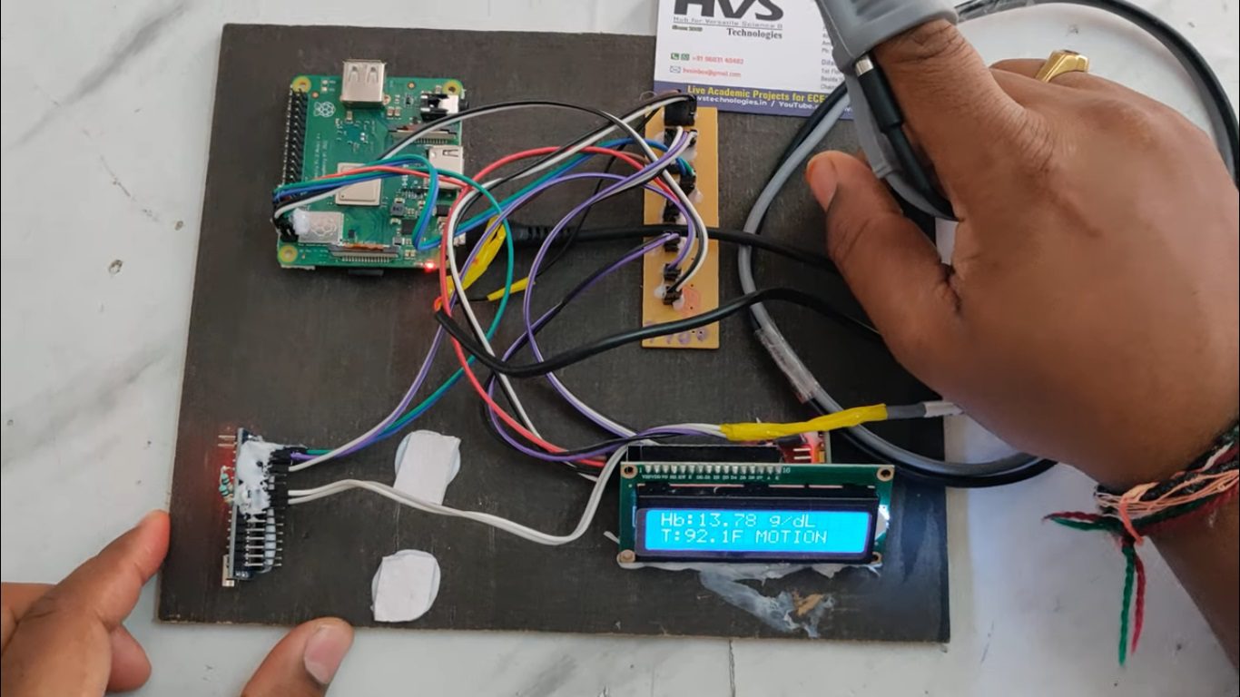 HVS-4933. Non-Invasive Haemoglobin Meter using Advanced NNLS with Raspberry pi.