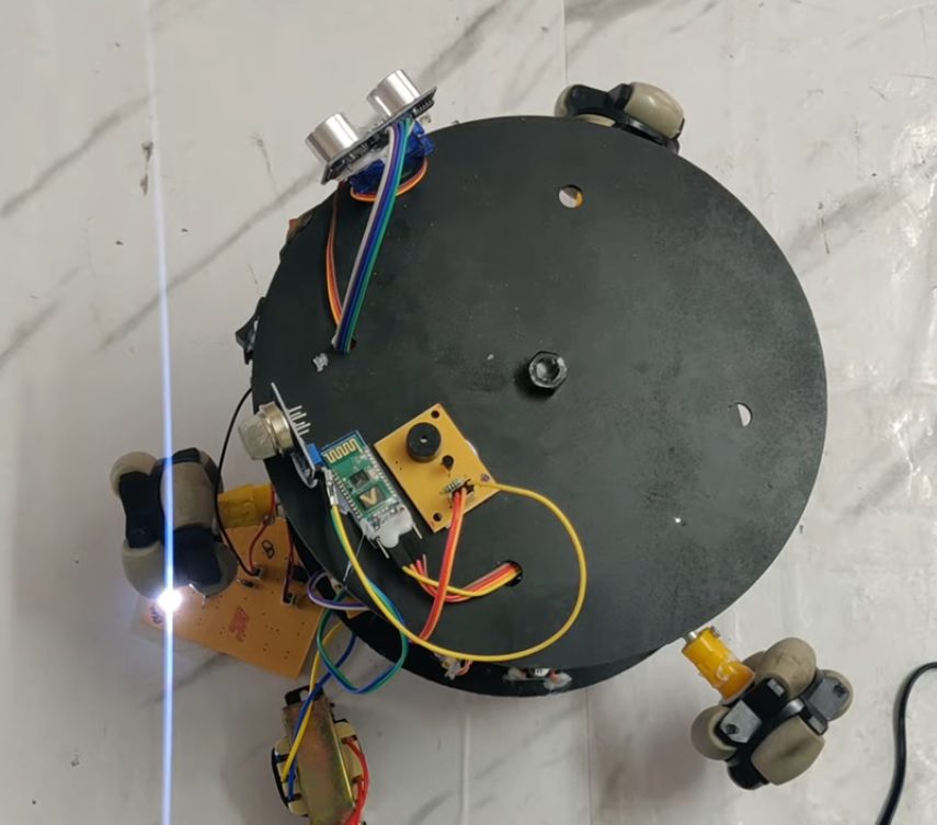 HVS-5069. Omni Wheel Robot 🤖 - Manual and Automatic Mode with Gas Detection.