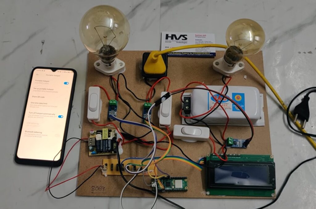 HVS-5072. IoT based Energy Monitoring System using Raspberry pi PICO 2W