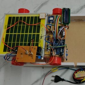 HVS-5078. Solar based Railway Track Fault Detection System with obstacle detection and Vibration Alerts.