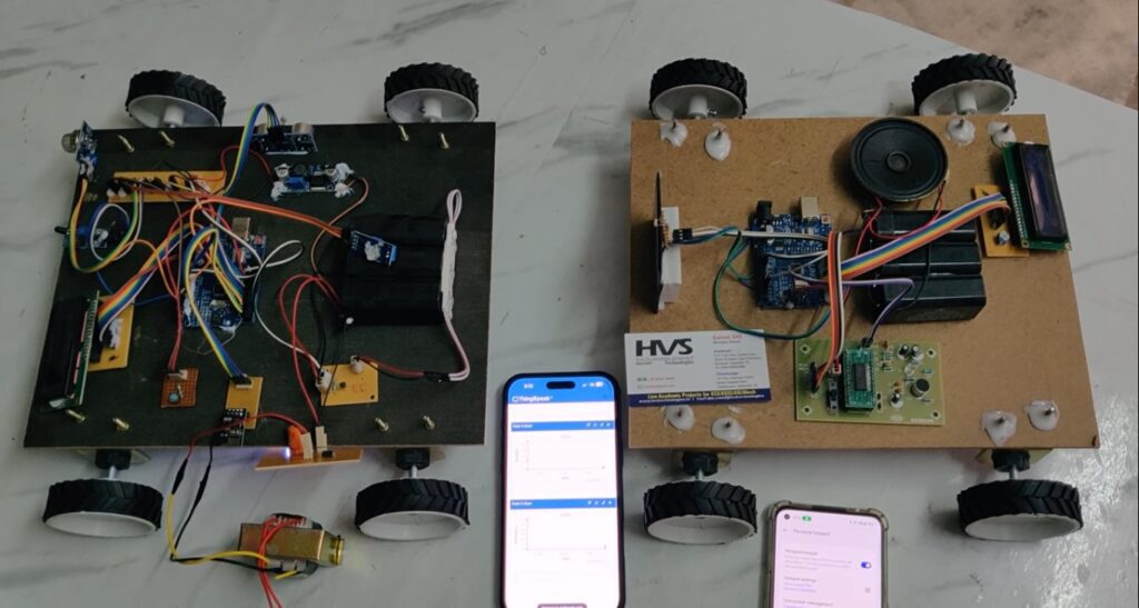 HVS-5081. IoT based Vehicle to vehicle communication using Li-Fi technology.