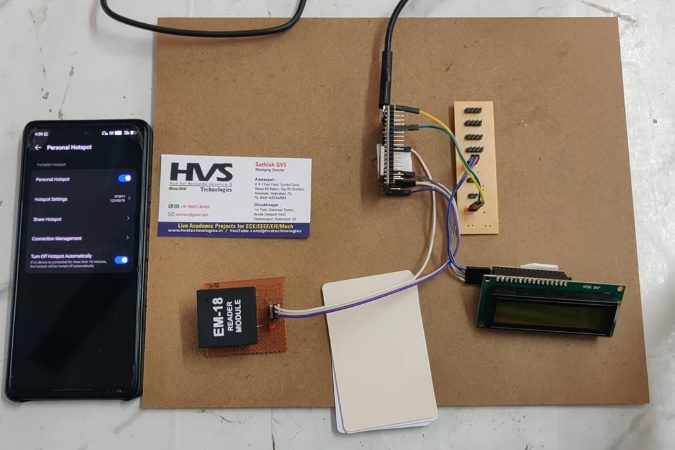 HVS-5088. RFID based attendance system with ESP32