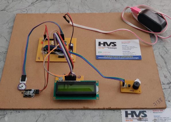 HVS-1180. Human Body Temperature and Heart Rate Monitoring on LCD display.