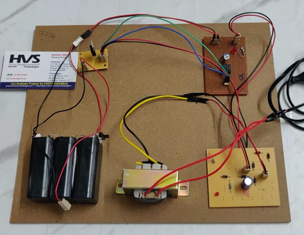 HVS-1318. Battery charger circuit using SCR.