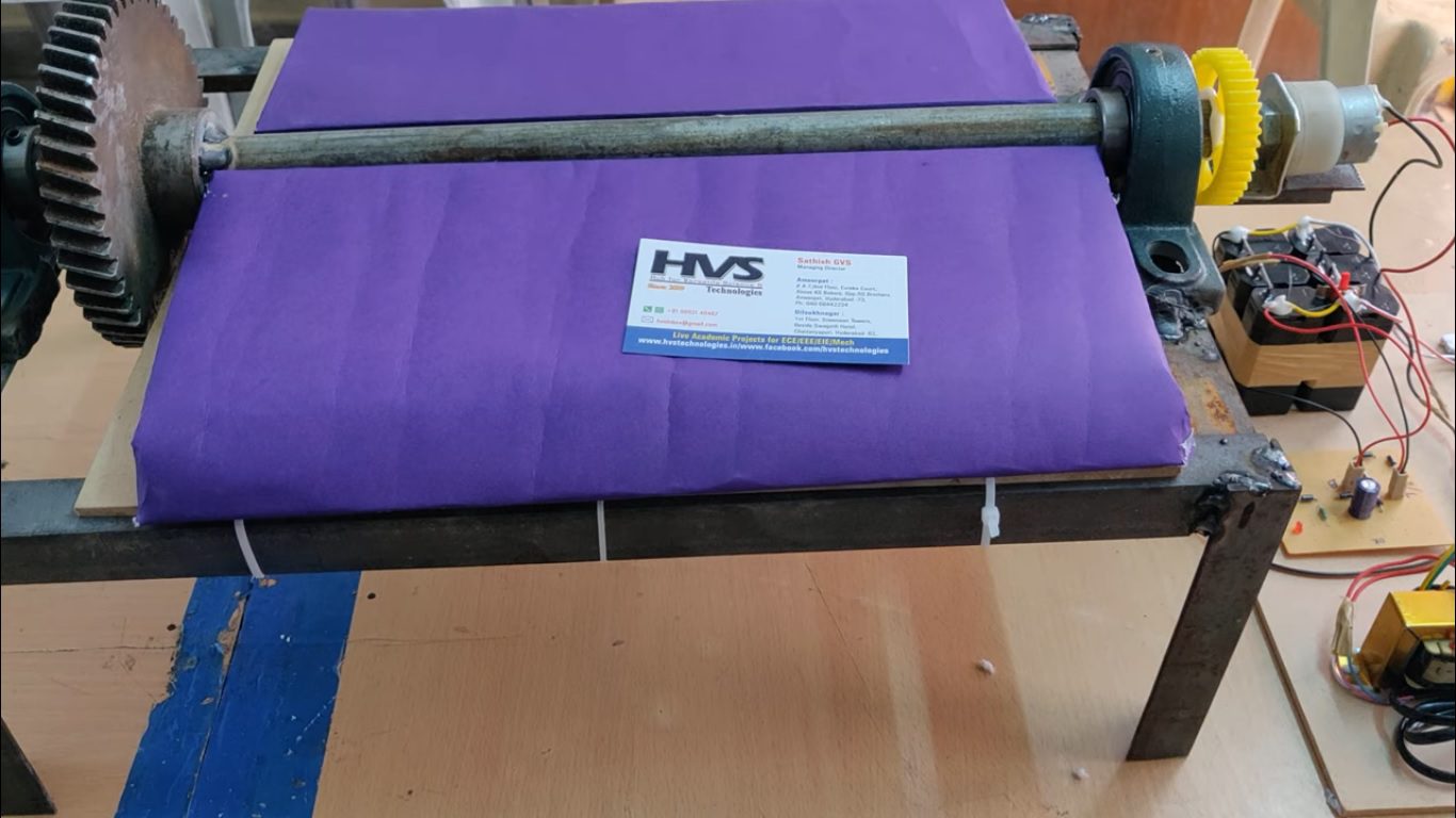 HVS-2172. ELECTRICITY GENERATION FROM SPEED BREAKER USING ROLLER MECHANISM