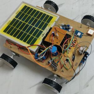HVS-5041. Solar Power IoT-Based Web-Controlled Surveillance Robot with Live Streaming and Metal Detection