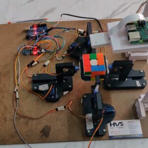 HVS-4999. Rubik's cube solver Robot - Raspberry pi, Pi camera and Image Processing.