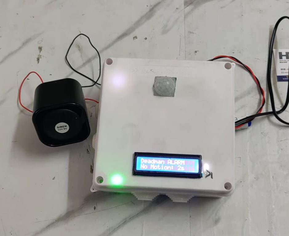 HVS-5065. DeadMan Alarm using PIR Motion sensor
