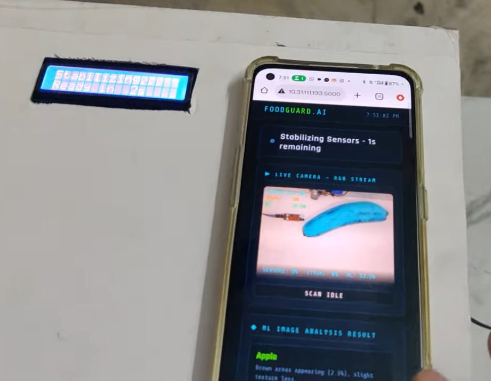 HVS-5077. Monitoring and detection of fruits spoilage in the refrigerator based on AI ML and NIR Sensor