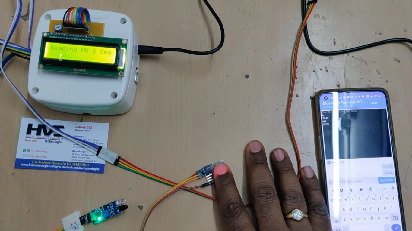 HVS-5084. Body Vitals Monitoring through Bluetooth.
