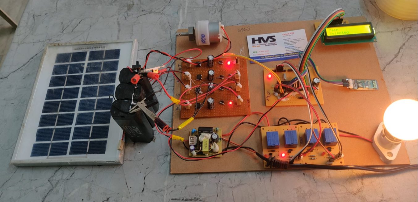 HVS-5086. Bluetooth Based Auto Power Supply Control From 4 Different Sources Using PIC Microcontroller