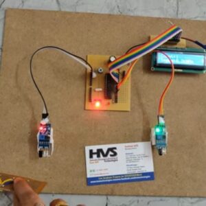 HVS-1219. Microcontroller based Vehicle count and speed display system for high ways.