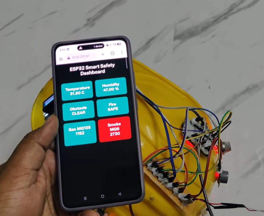 HVS-5002. IoT based Safety Helmet for Coal-Mine Workers.