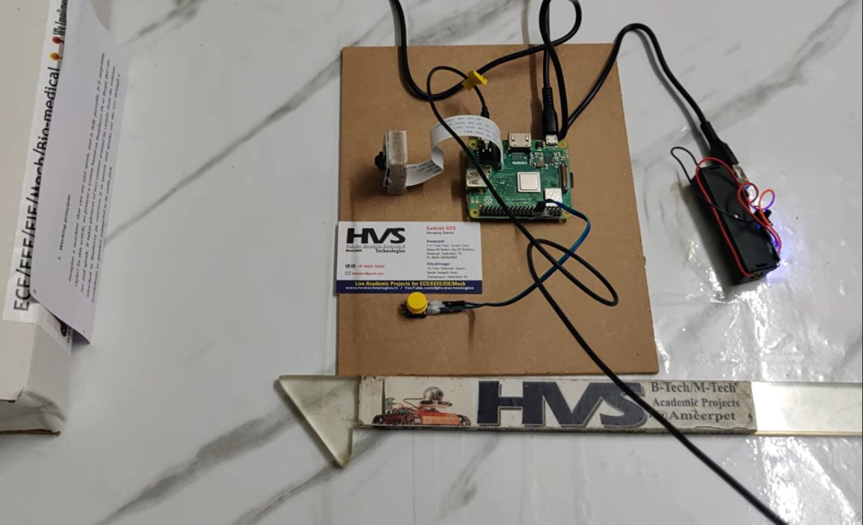 HVS-5003. Image to Text using Raspberry pi OpenCV python- Text Book reader for Blind persons - Tesseract OCR.
