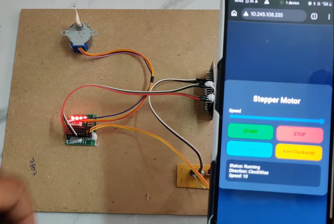 HVS-5005. IoT based Stepper Motor Controlling for Robotic Application.