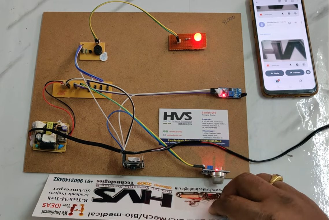 HVS-4987. Smart Smoking Violation Detection system with photo email in No-Smoke Zones
