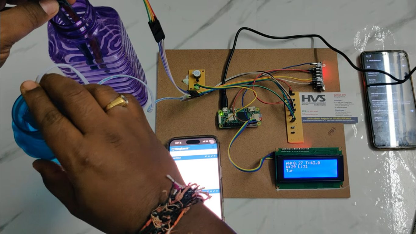 HVS-4990. IoT Integrated Smart Drinking Water Assessment and Portability Prediction System.