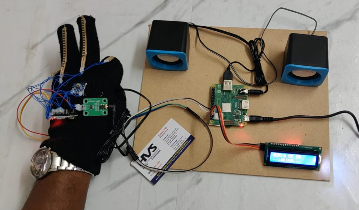 HVS-5029. Assistive Smart Glove for Sign to speech Conversation with Stress Analysis for Differently Abled