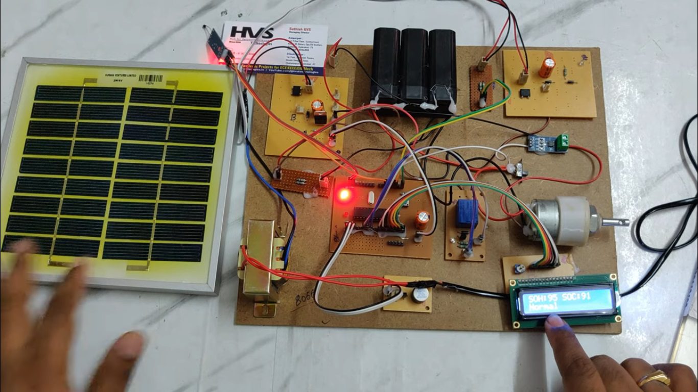 HVS-5052. Battery Management System BMS in an EV with Solar Powered.