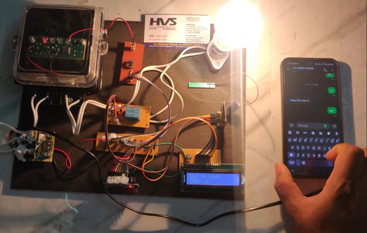 HVS-5057. Power Meter Billing and Load Control using GSM