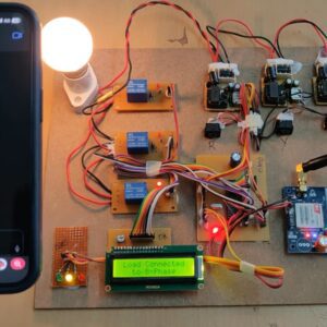 HVS-175. Automatic Active Phase selector for single phase load from three phase supply with SMS alert